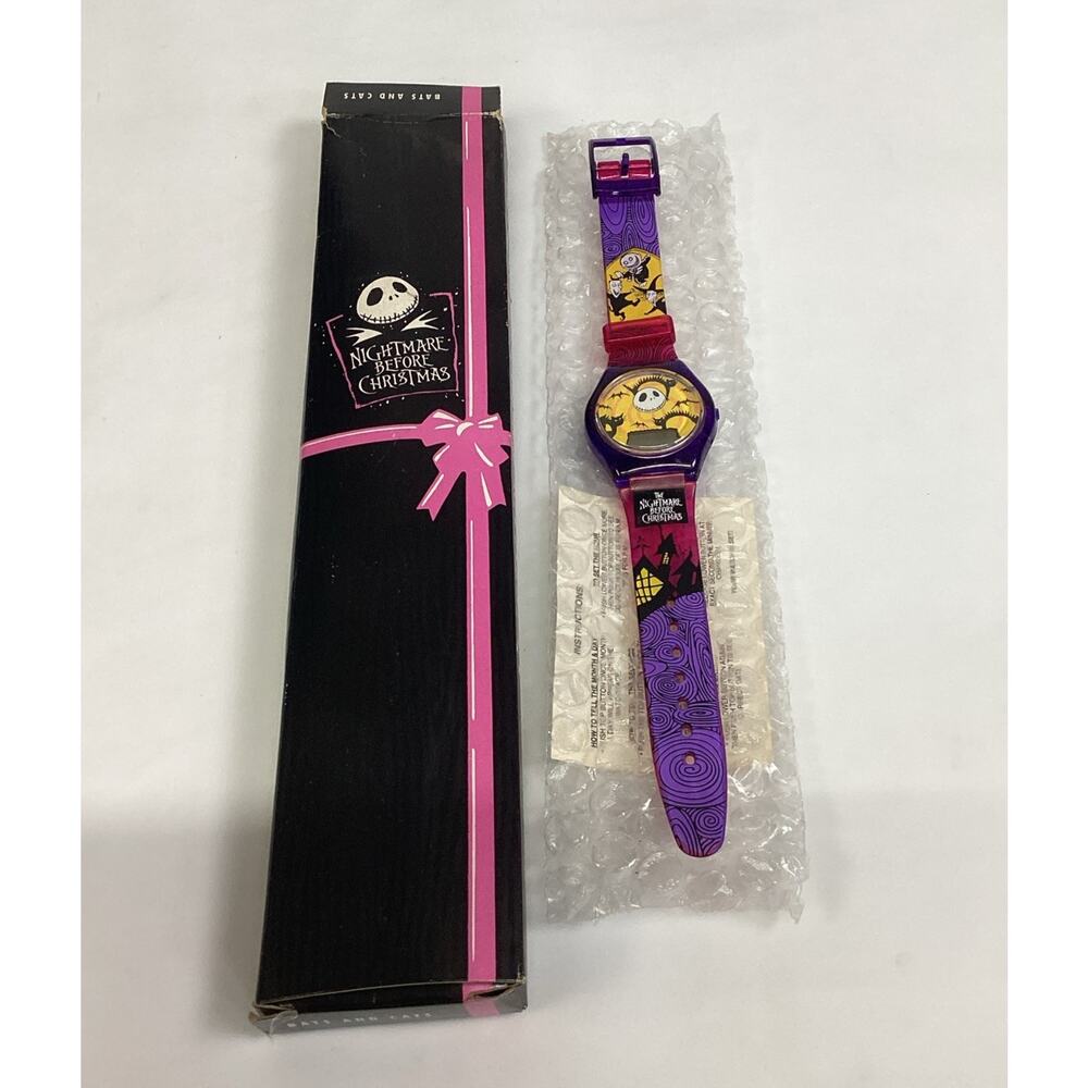 Vintage 1993 Nightmare Before Christmas Burger King Bats & Cats Promo Watch New